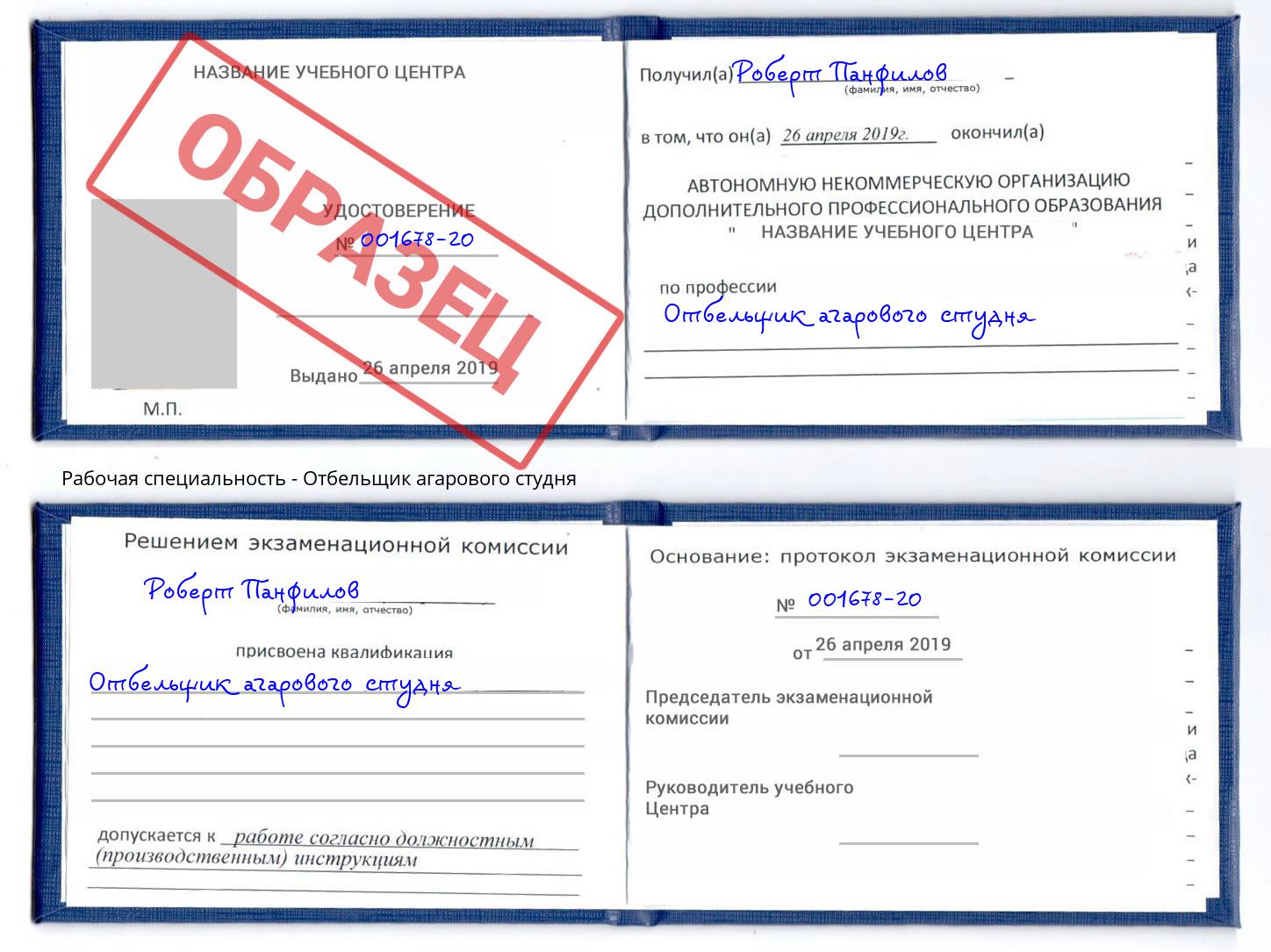 Отбельщик агарового студня Кунгур